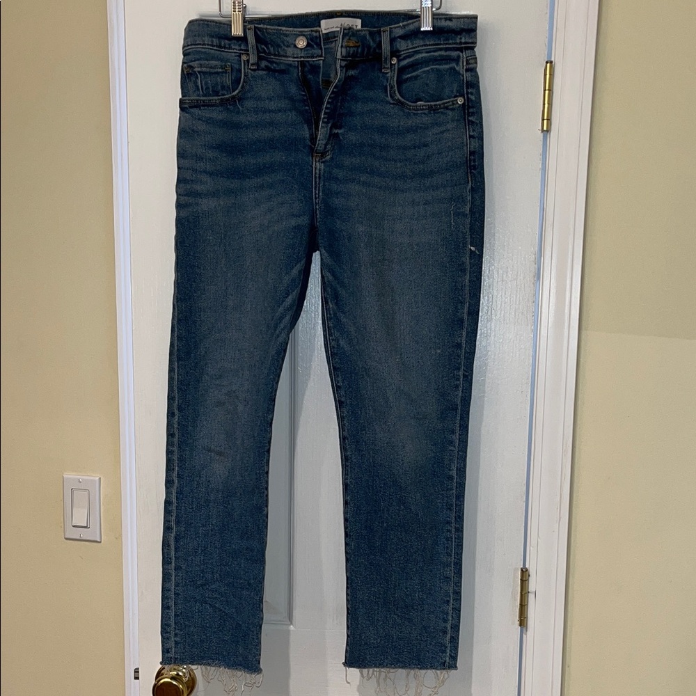 LOFT Women's Straight Leg Jeans - Dark Blue